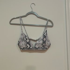 Snake skin bikini top
